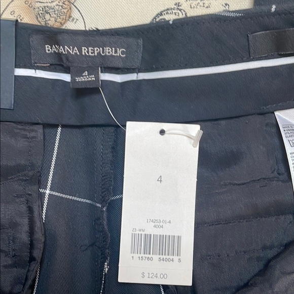 Banana Republic Ryan Slim Straight-fit Washable Windowpane Pants - Picture 4 of 9